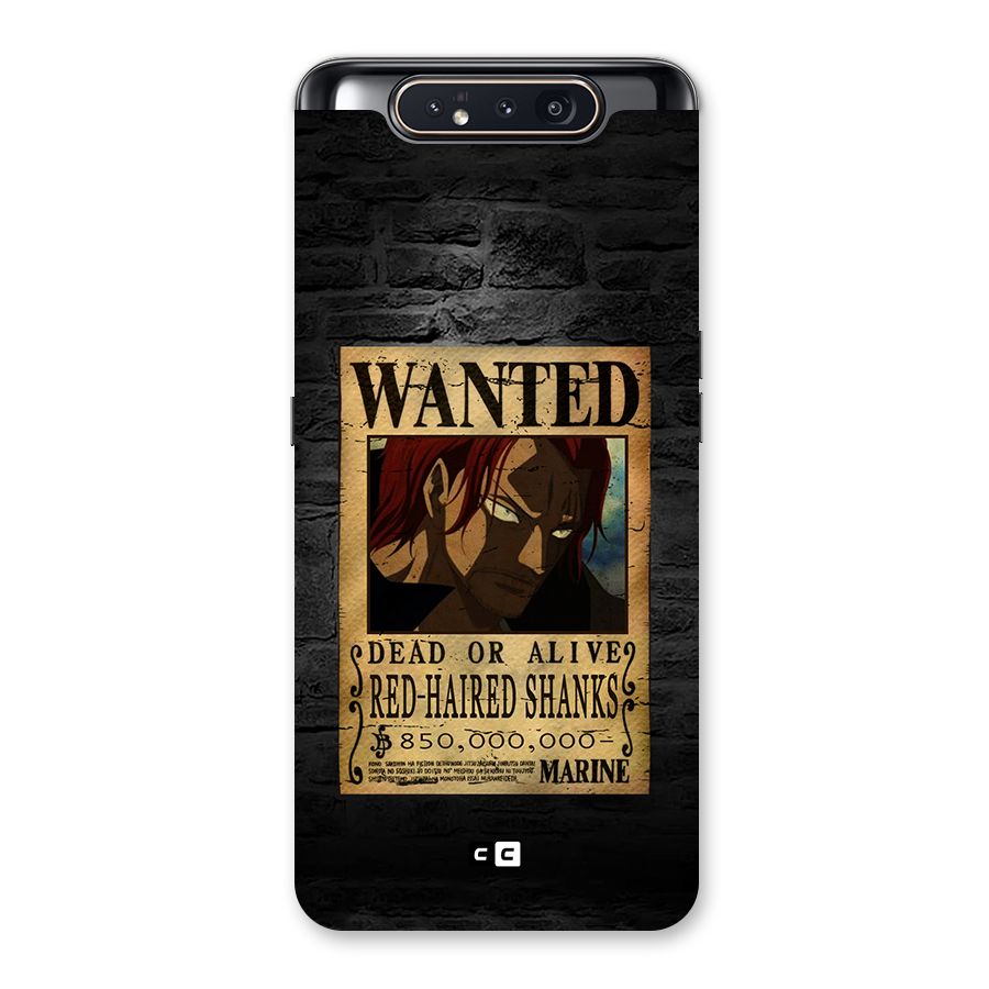 Shanks Wanted Back Case for Galaxy A80