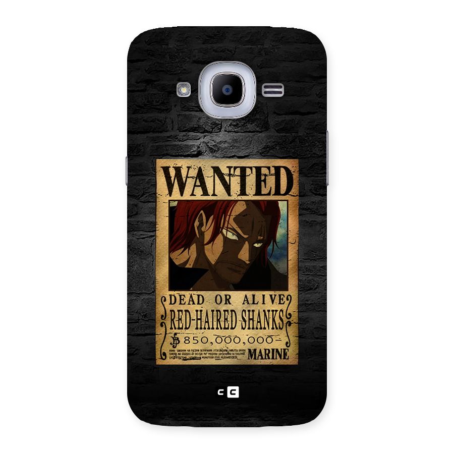 Shanks Wanted Back Case for Galaxy J2 2016