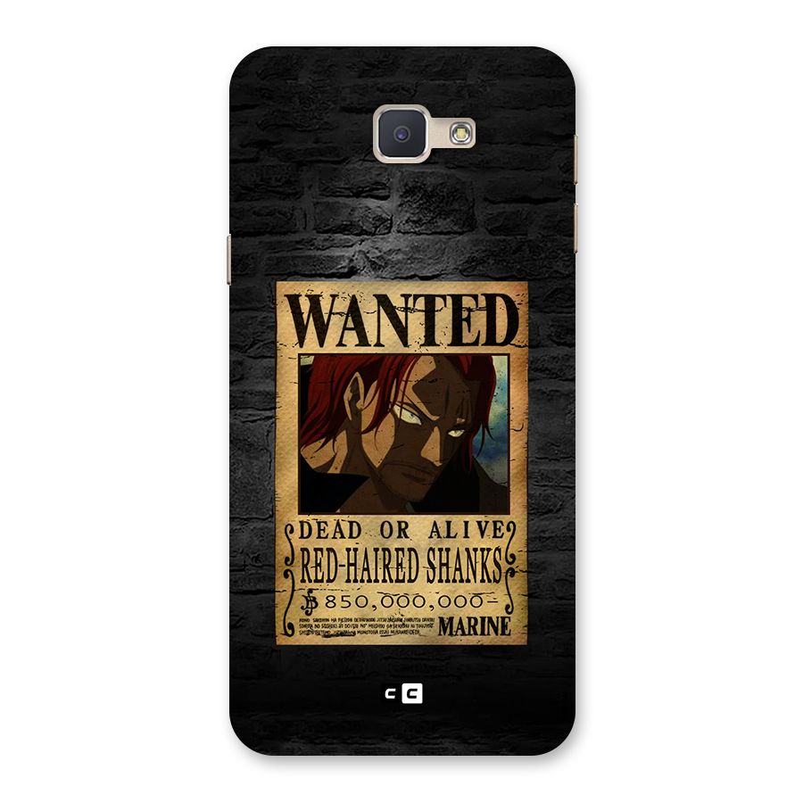Shanks Wanted Back Case for Galaxy J5 Prime