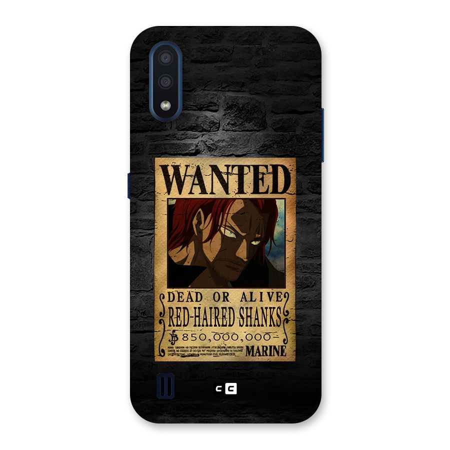 Shanks Wanted Back Case for Galaxy M01