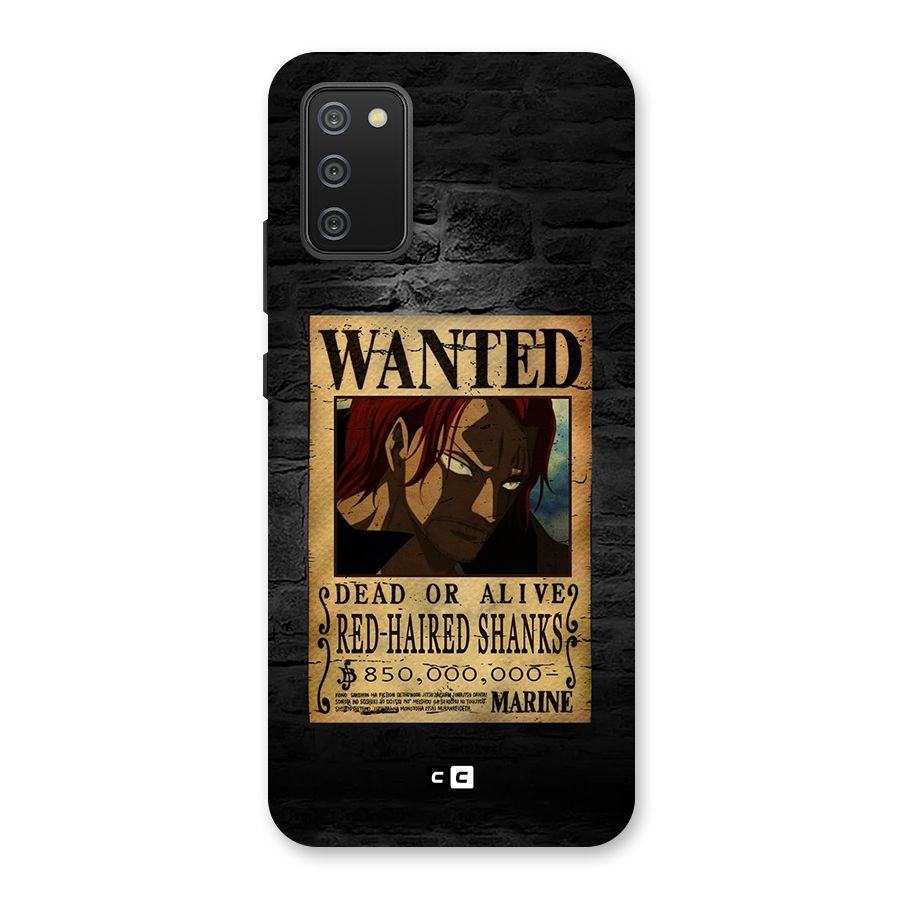 Shanks Wanted Back Case for Galaxy M02s