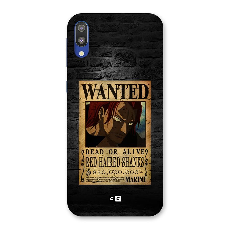 Shanks Wanted Back Case for Galaxy M10
