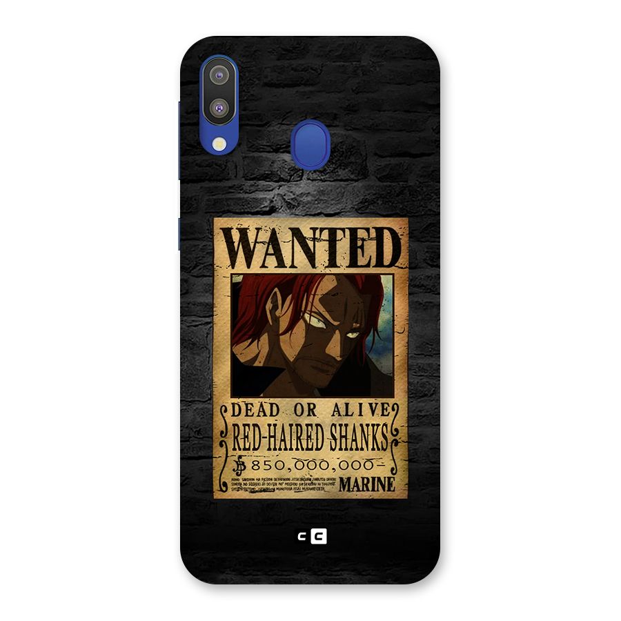 Shanks Wanted Back Case for Galaxy M20