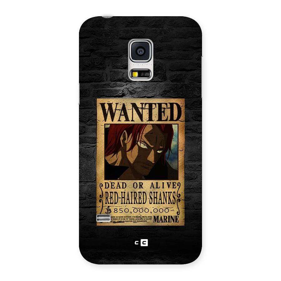 Shanks Wanted Back Case for Galaxy S5 Mini