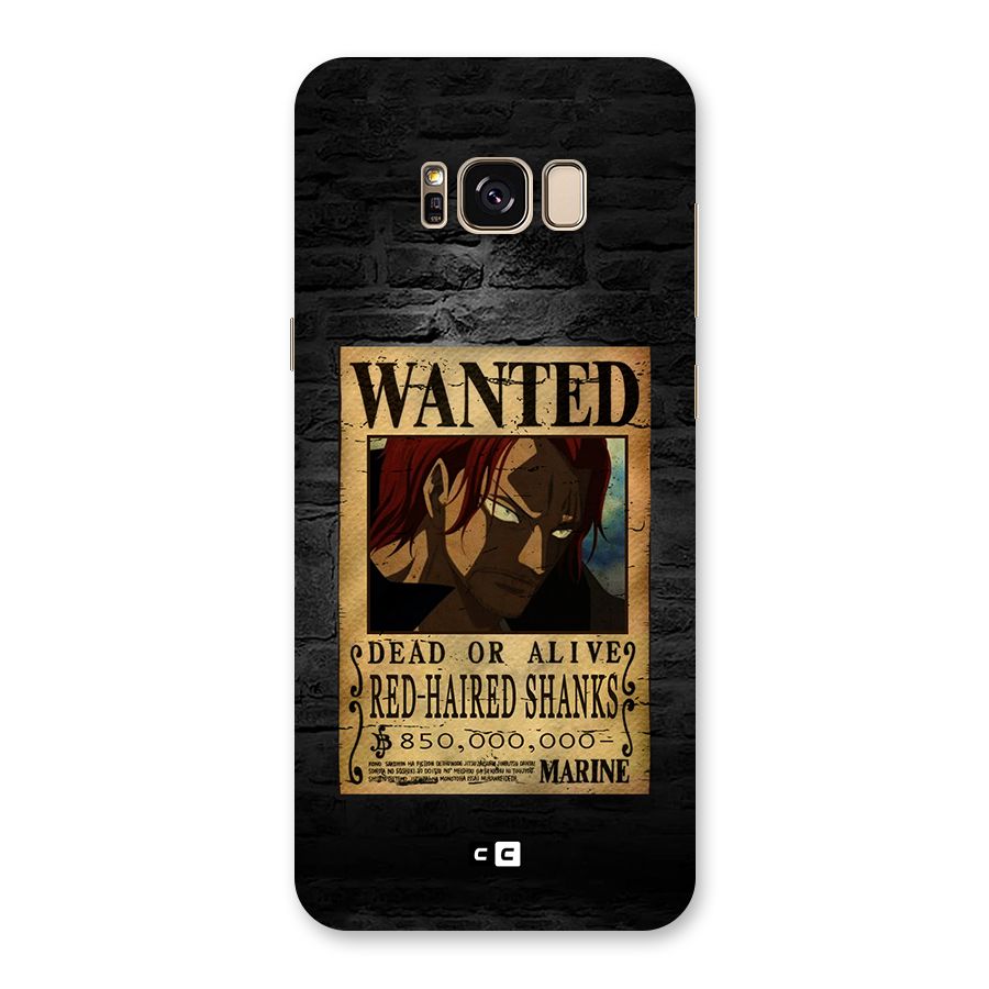 Shanks Wanted Back Case for Galaxy S8 Plus