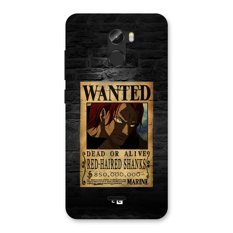 Shanks Wanted Back Case for Gionee X1