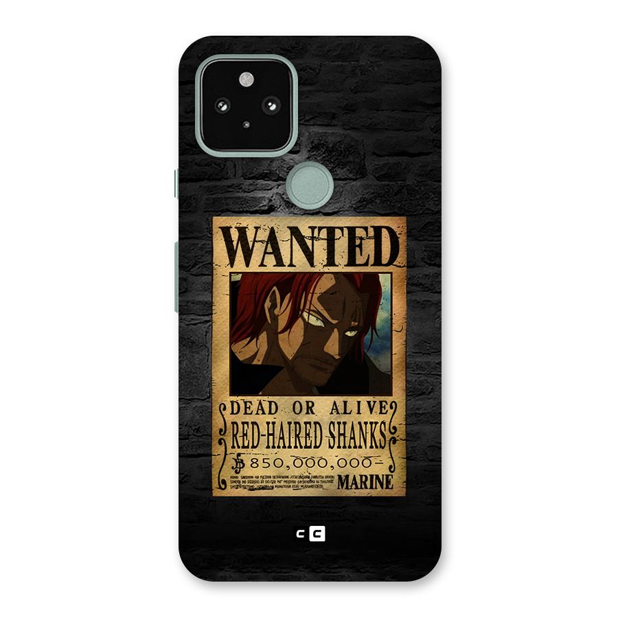 Shanks Wanted Back Case for Google Pixel 5