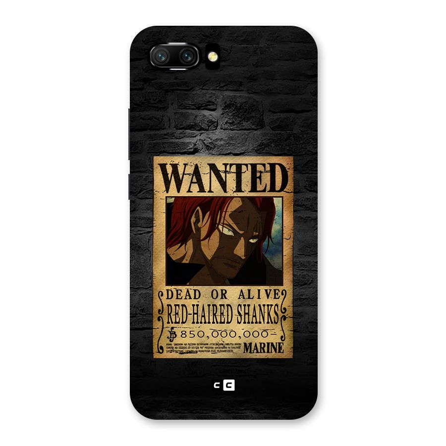 Shanks Wanted Back Case for Honor 10