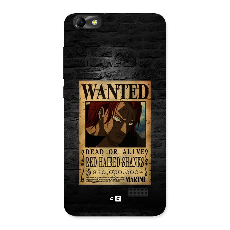 Shanks Wanted Back Case for Honor 4C