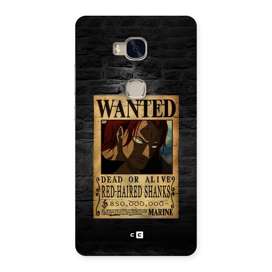 Shanks Wanted Back Case for Honor 5X