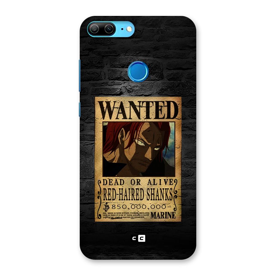 Shanks Wanted Back Case for Honor 9 Lite