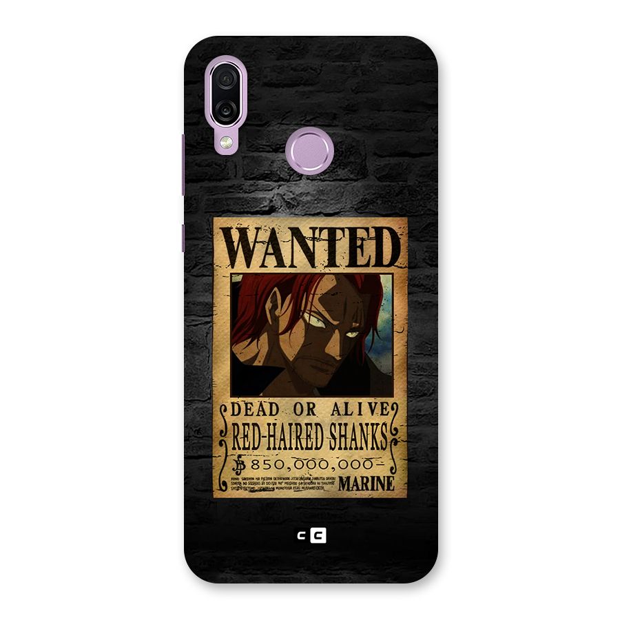 Shanks Wanted Back Case for Honor Play
