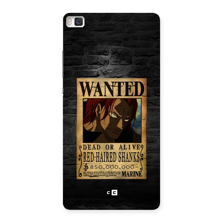 Shanks Wanted Back Case for Huawei P8