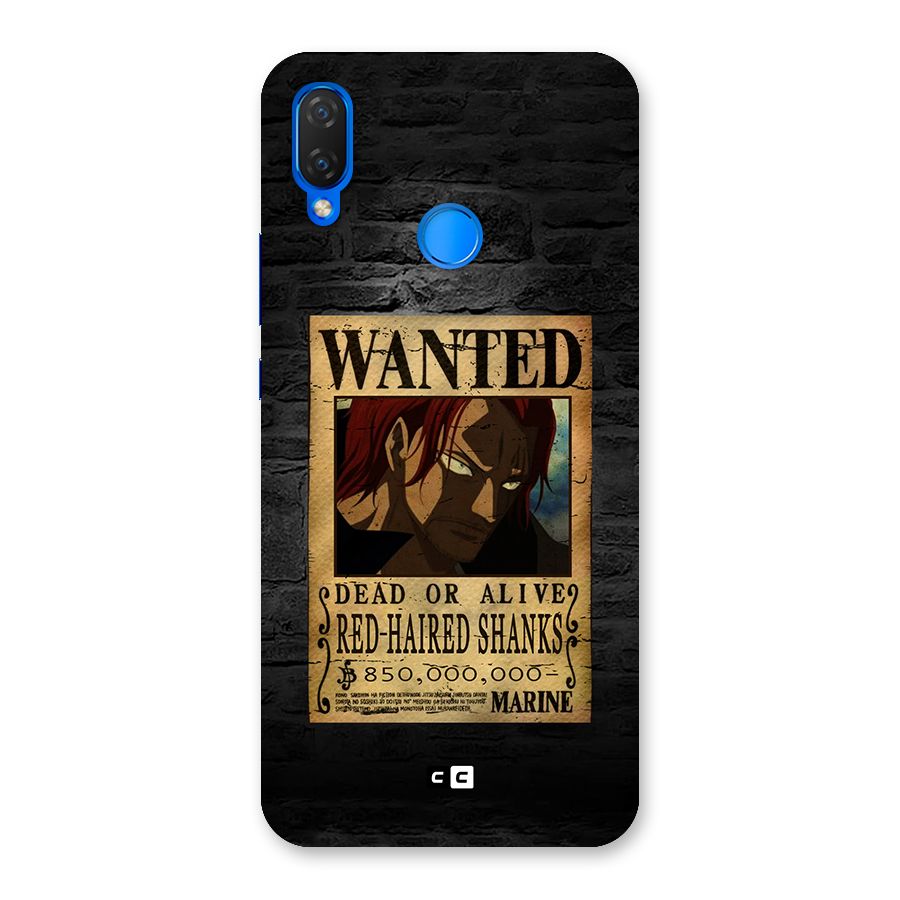 Shanks Wanted Back Case for Huawei P Smart+
