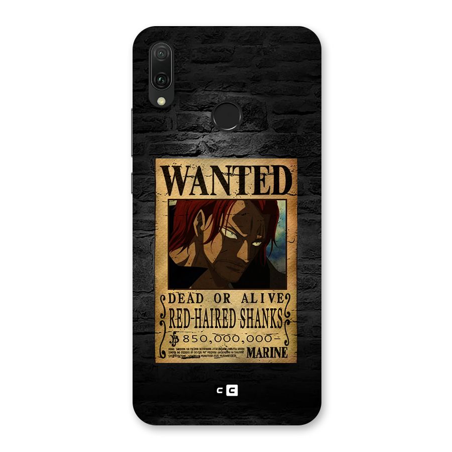 Shanks Wanted Back Case for Huawei Y9 (2019)