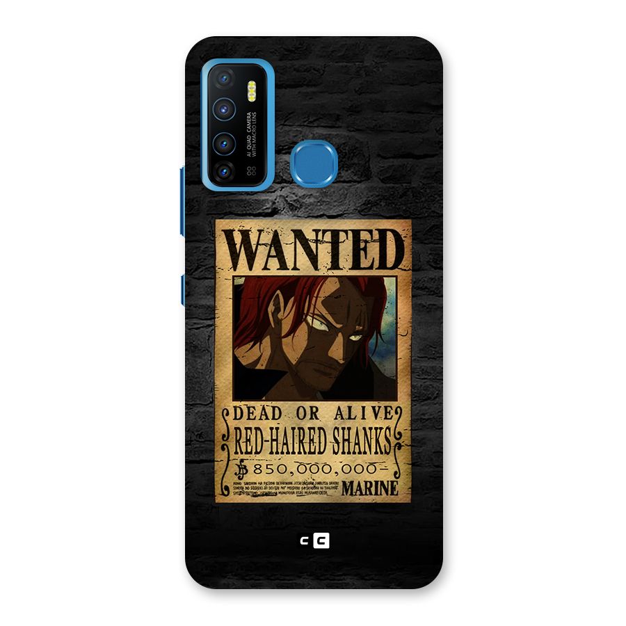 Shanks Wanted Back Case for Infinix Hot 9