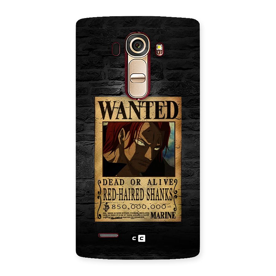 Shanks Wanted Back Case for LG G4