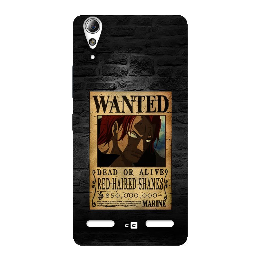 Shanks Wanted Back Case for Lenovo A6000 Plus