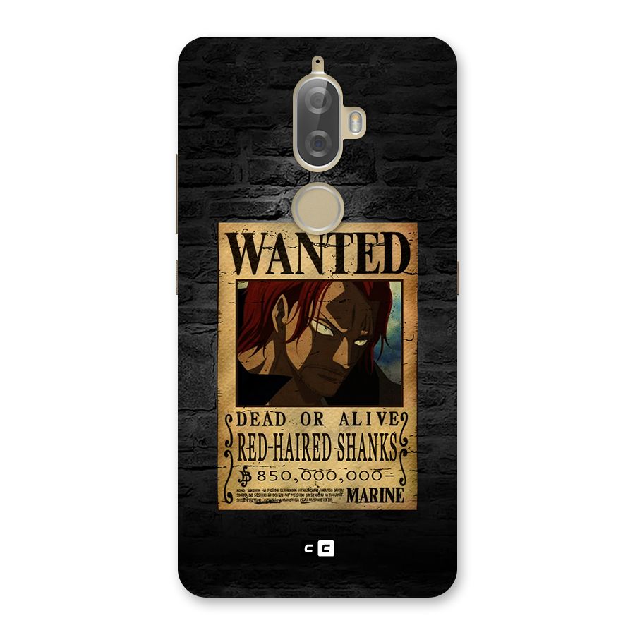 Shanks Wanted Back Case for Lenovo K8 Plus