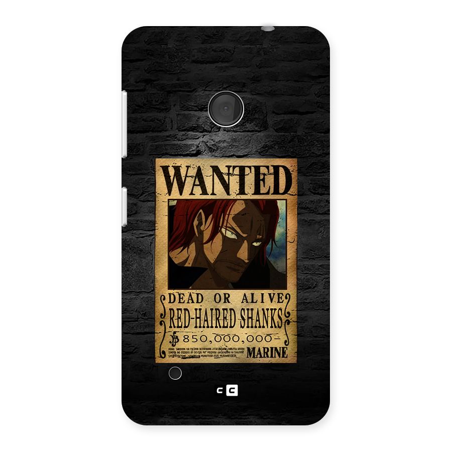 Shanks Wanted Back Case for Lumia 530