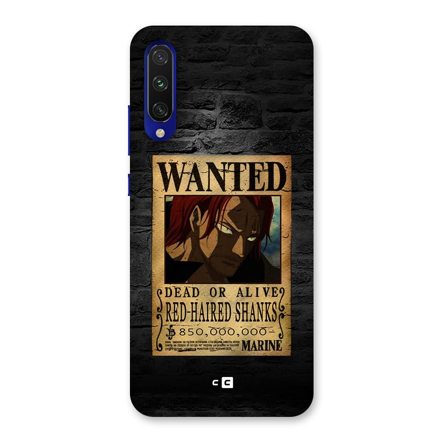 Shanks Wanted Back Case for Mi A3