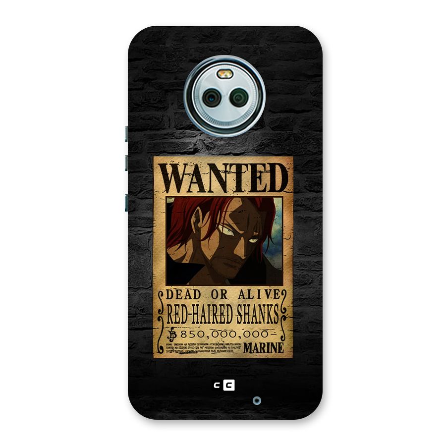 Shanks Wanted Back Case for Moto X4