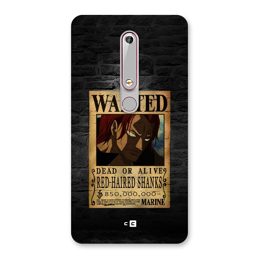 Shanks Wanted Back Case for Nokia 6.1