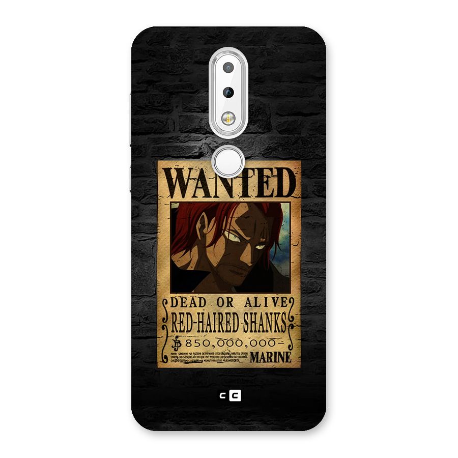 Shanks Wanted Back Case for Nokia 6.1 Plus