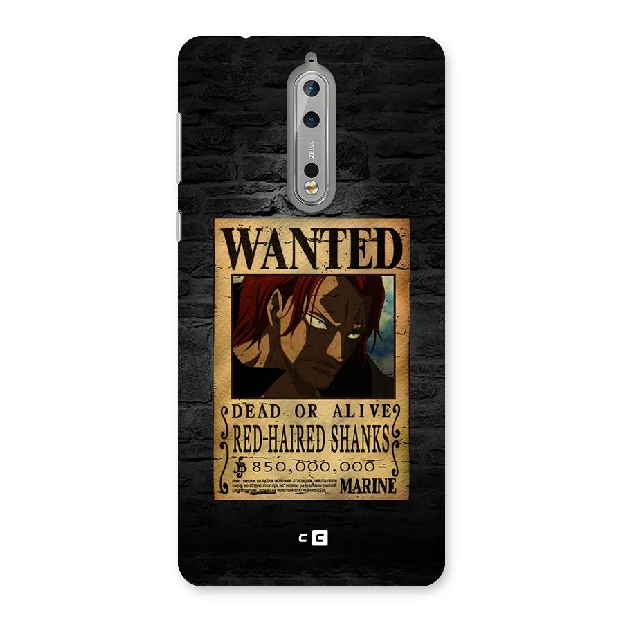 Shanks Wanted Back Case for Nokia 8