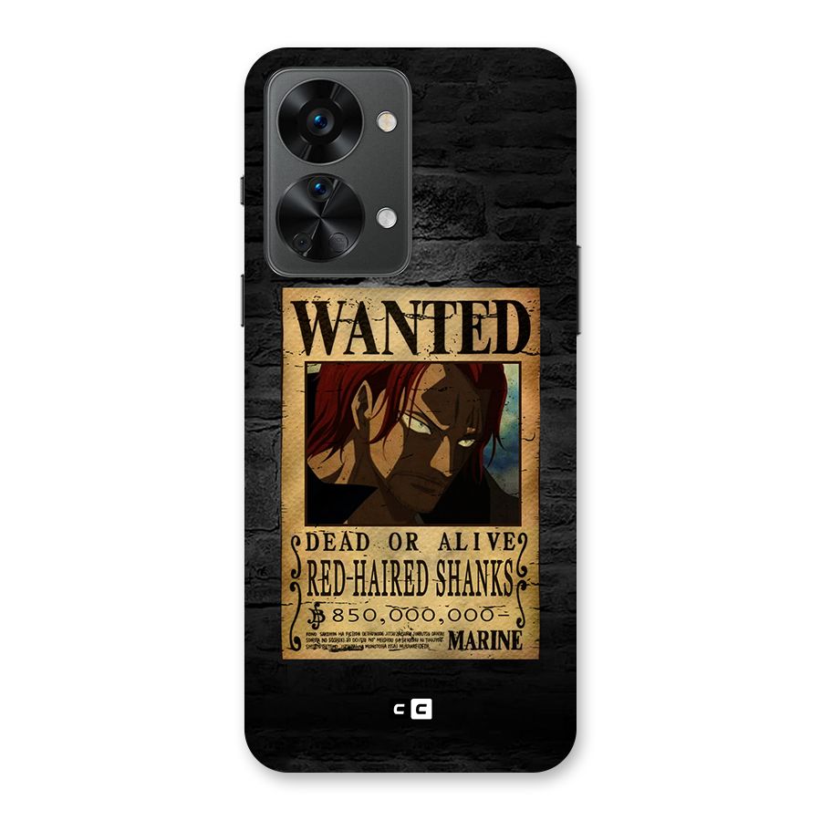 Shanks Wanted Back Case for OnePlus Nord 2T
