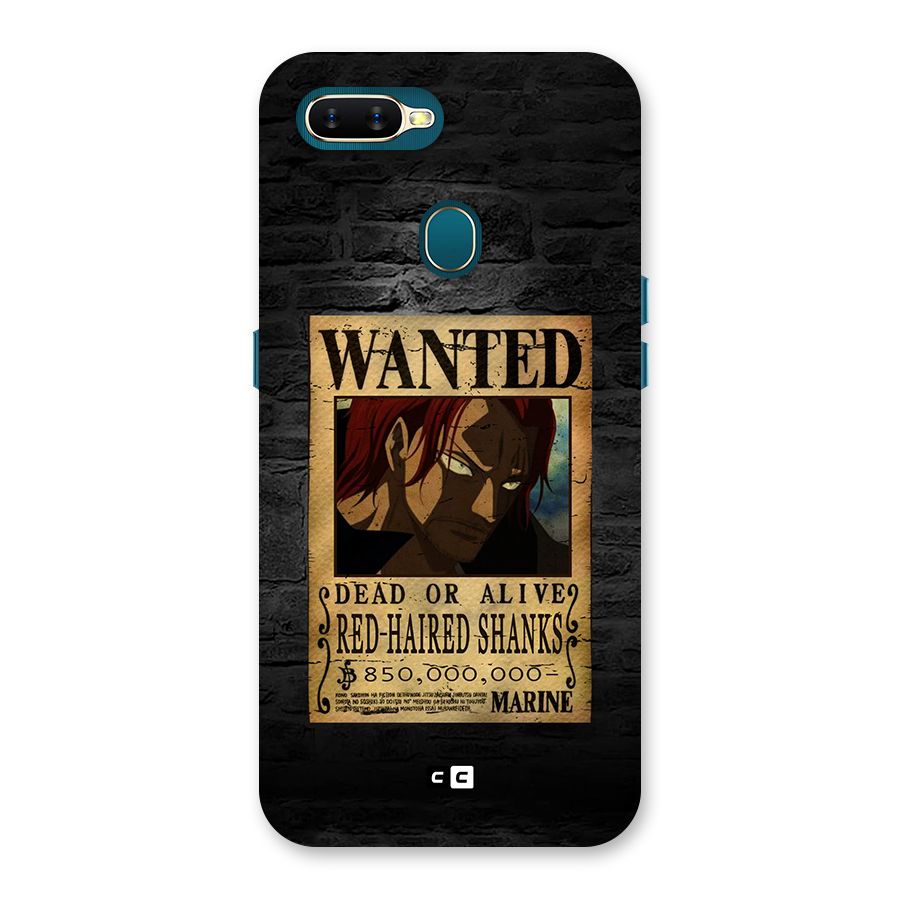 Shanks Wanted Back Case for Oppo A12s