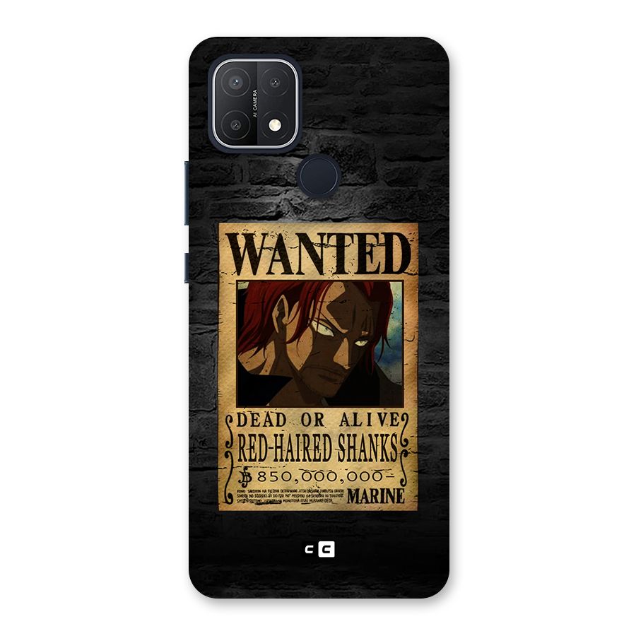 Shanks Wanted Back Case for Oppo A15