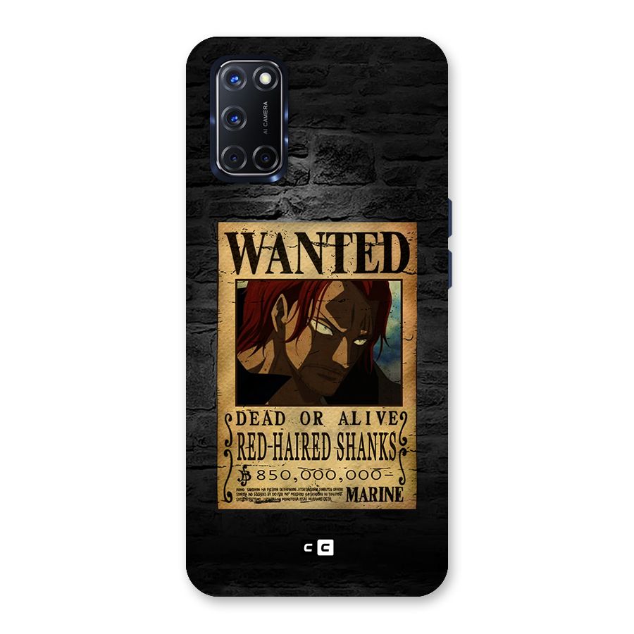 Shanks Wanted Back Case for Oppo A52