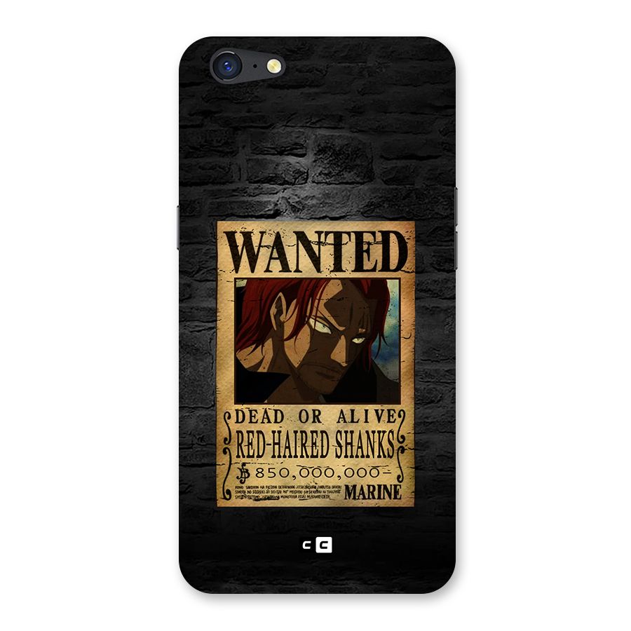Shanks Wanted Back Case for Oppo A71