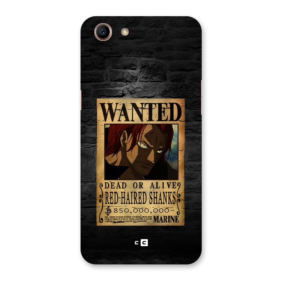 Shanks Wanted Back Case for Oppo A83 (2018)