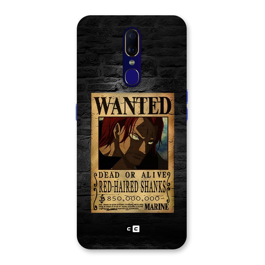 Shanks Wanted Back Case for Oppo A9