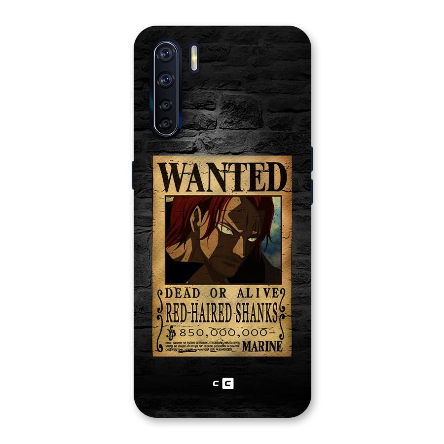 Shanks Wanted Back Case for Oppo F15