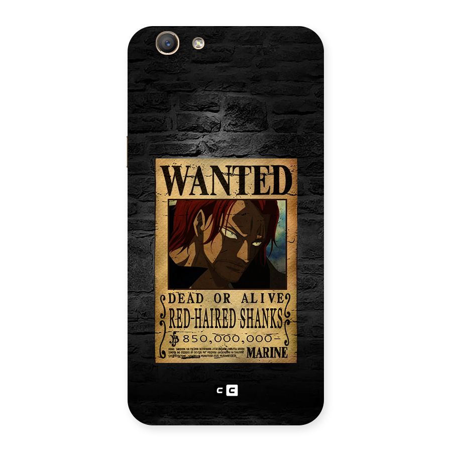 Shanks Wanted Back Case for Oppo F1s