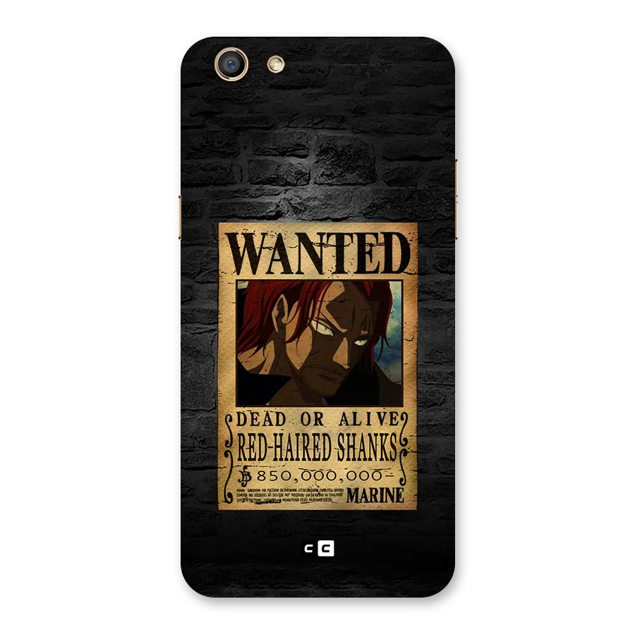 Shanks Wanted Back Case for Oppo F3