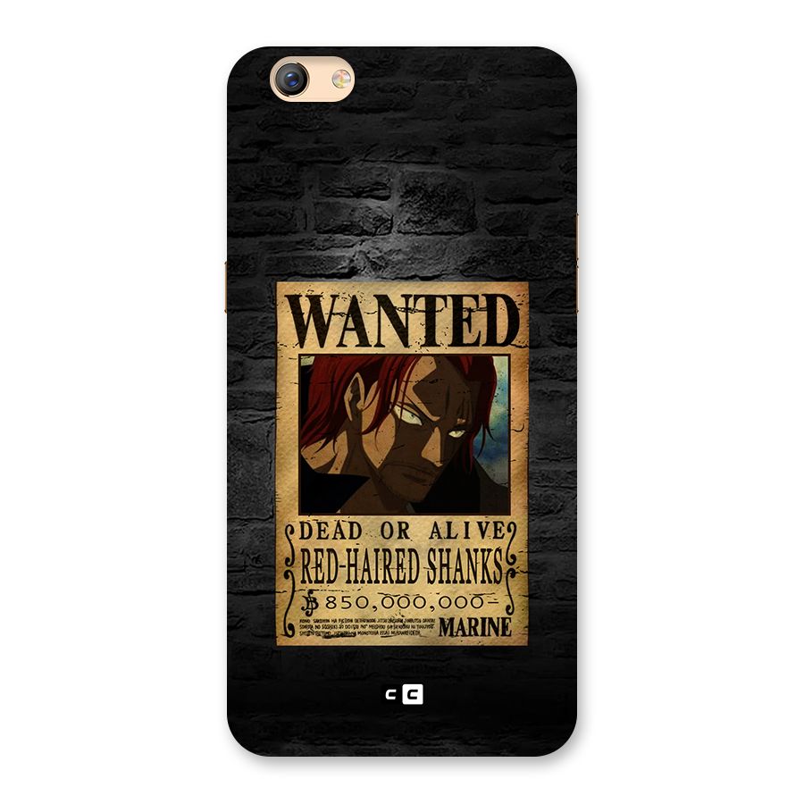 Shanks Wanted Back Case for Oppo F3 Plus