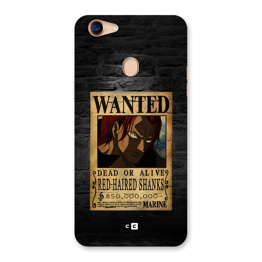 Shanks Wanted Back Case for Oppo F5