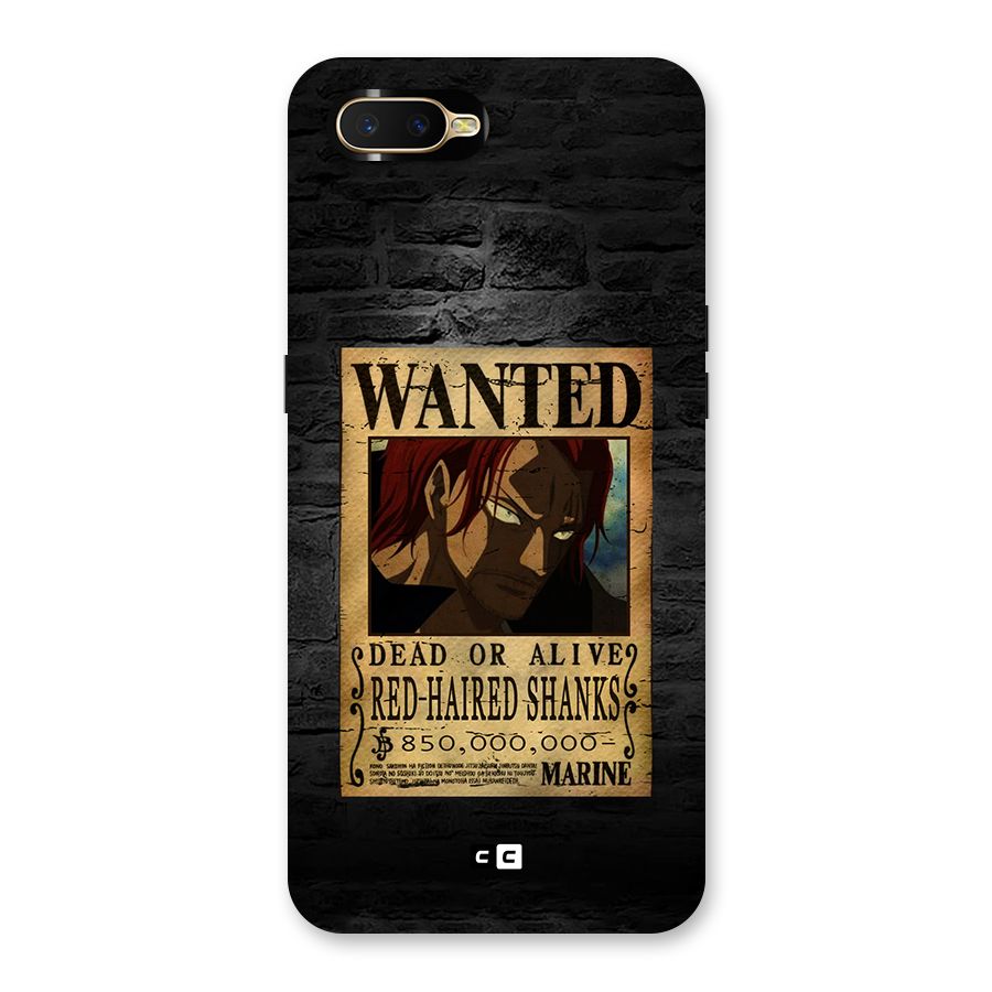 Shanks Wanted Back Case for Oppo K1