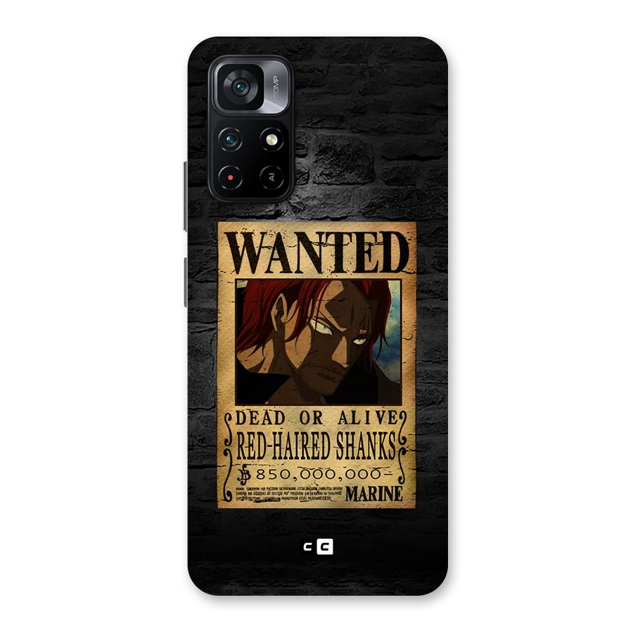 Shanks Wanted Back Case for Poco M4 Pro 5G