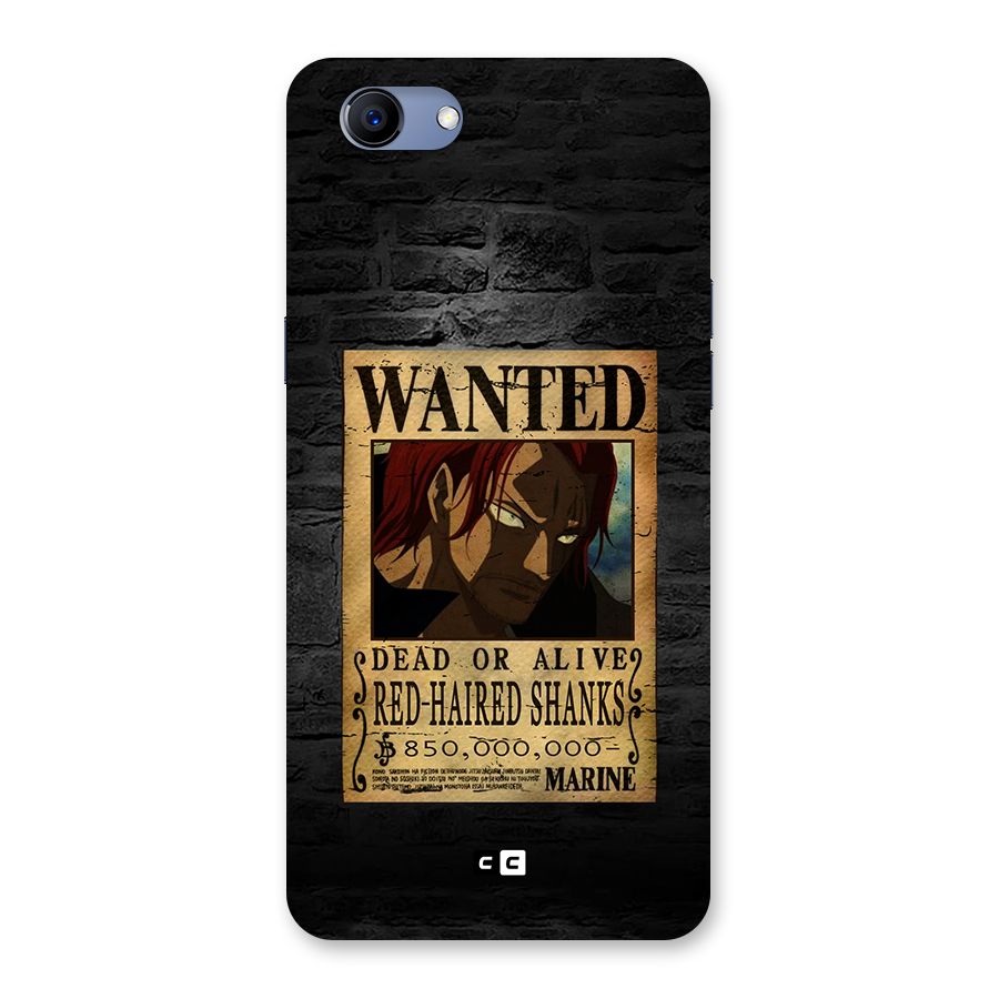 Shanks Wanted Back Case for Realme 1