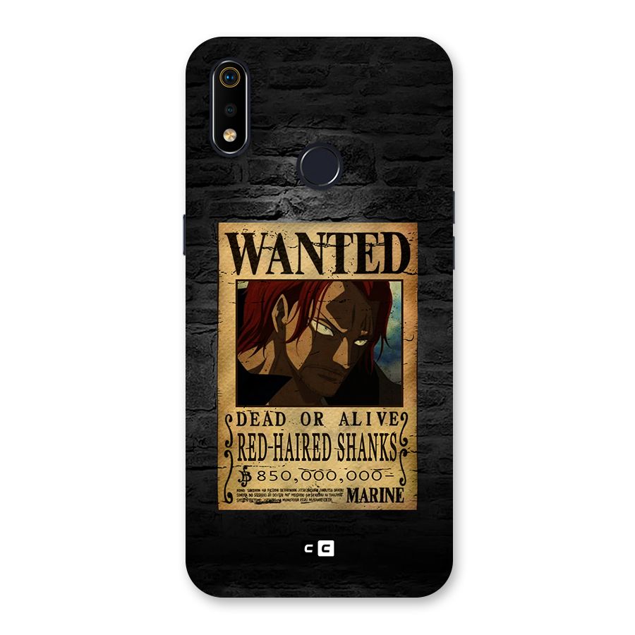 Shanks Wanted Back Case for Realme 3i