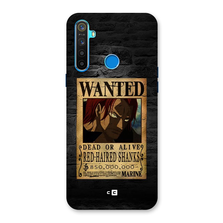 Shanks Wanted Back Case for Realme 5s