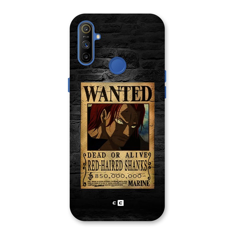 Shanks Wanted Back Case for Realme Narzo 10A