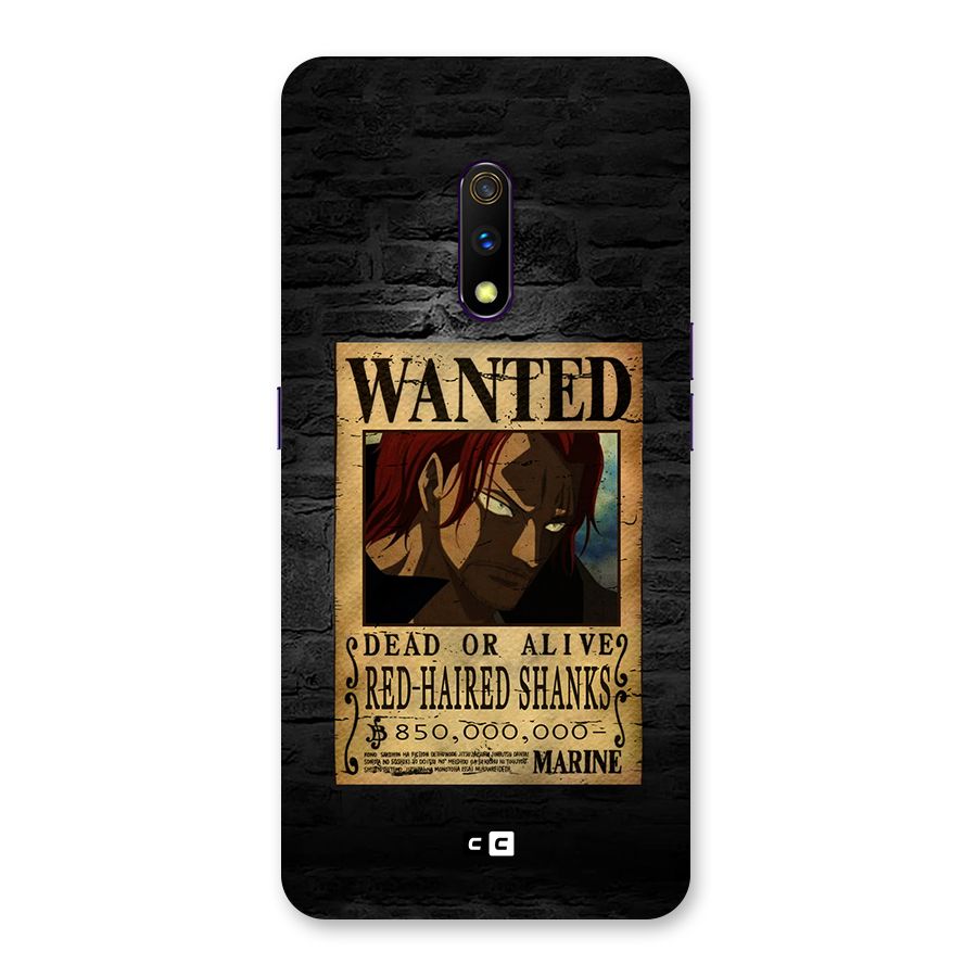 Shanks Wanted Back Case for Realme X