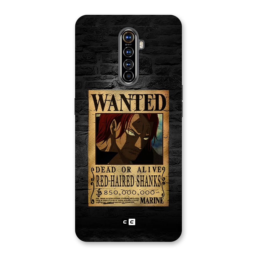 Shanks Wanted Back Case for Realme X2 Pro