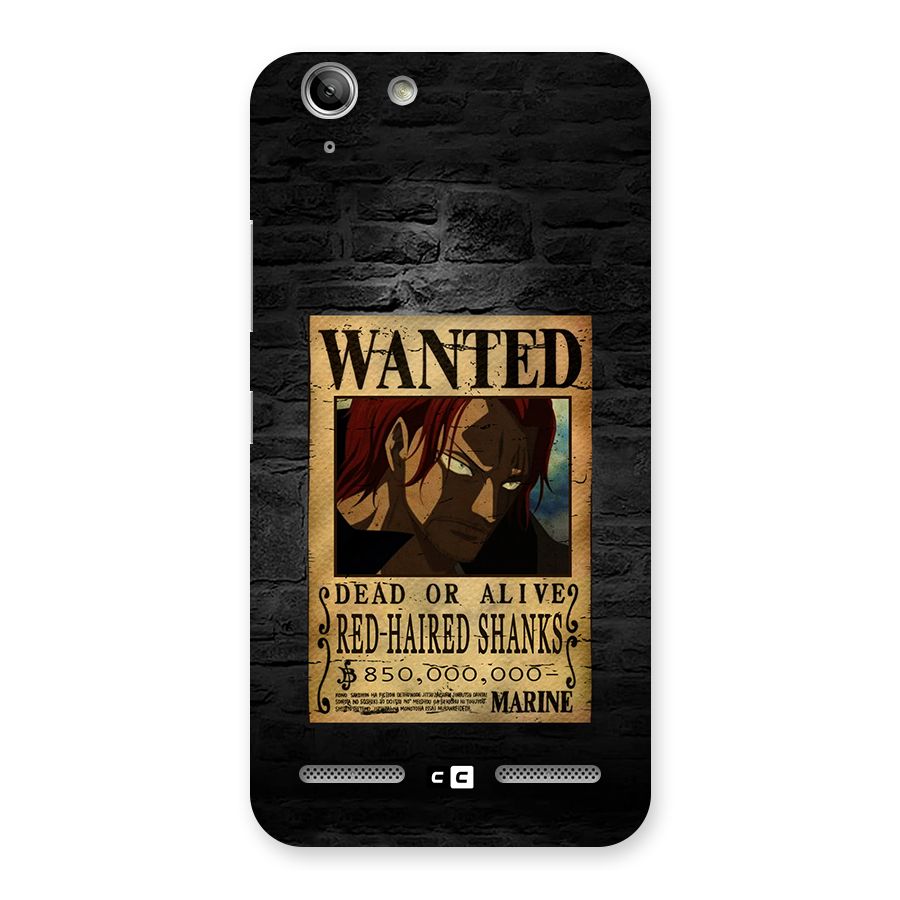 Shanks Wanted Back Case for Vibe K5 Plus